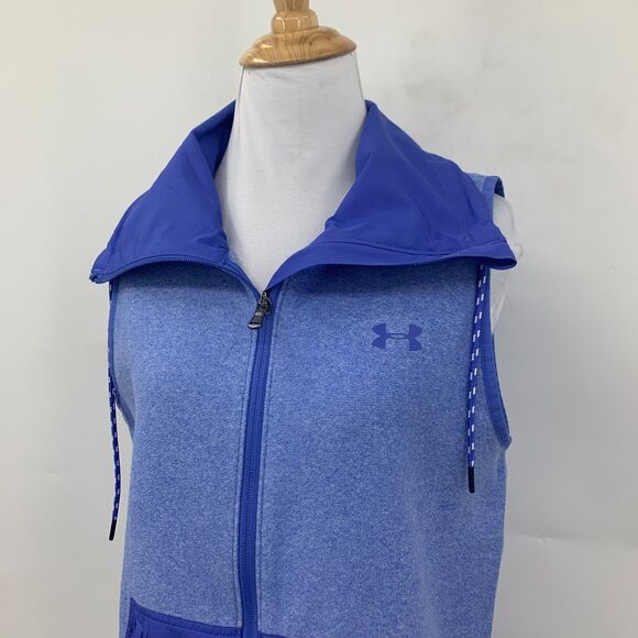 Under Armour ColdGear Survivor Hybrid Vest Womens S Small UA Hyacinth Fitted - Picture 3 of 13